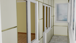 Обшивка балконов МДФ