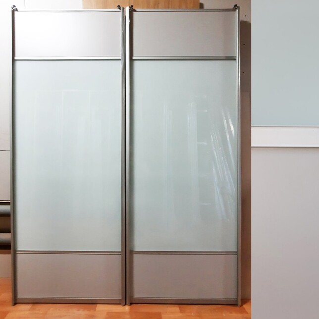 Двери купе (хром) на системе Рамир