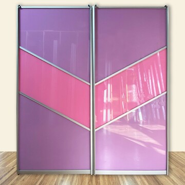 Двери-купе (хром) с плёнками Oracal (042, 045)