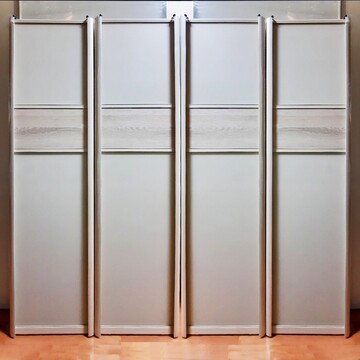 Двери-купе (лиственница белая) монолак