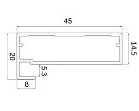 PF01 Рамочный профиль для фасадов
