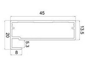 PF01 Рамочный профиль для фасадов