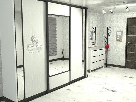 Система Рамир: KR200 Графит зерно- Гелакси белый