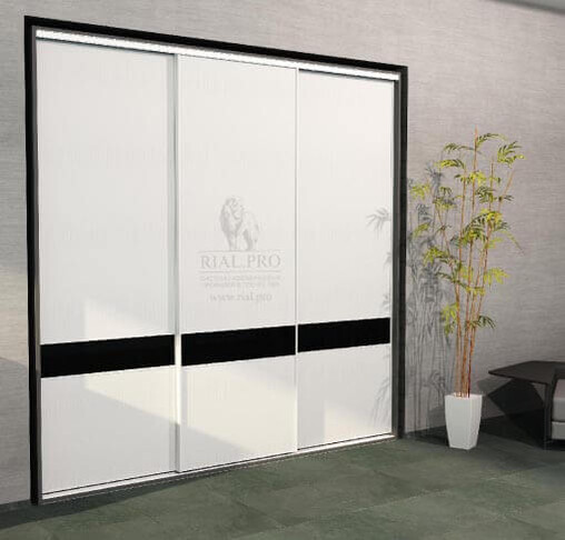 Производство и монтаж профилей для дверей шкафа-купе в плёнке ПВХ