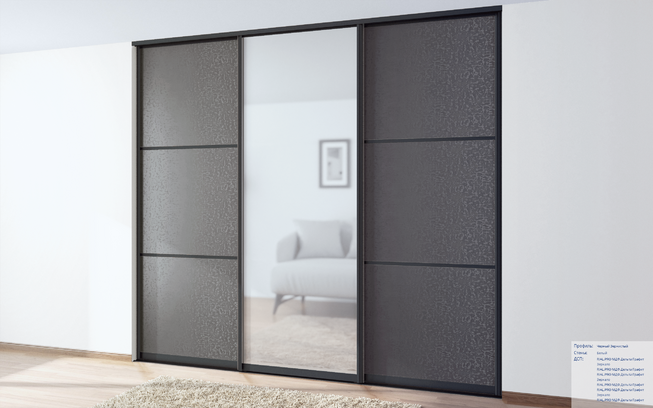 Плита МДФ дельта графит