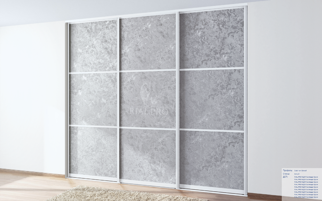 Плита МДФ хаспеадо хром