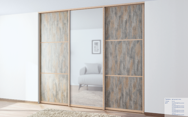 Плита МДФ оксид хром