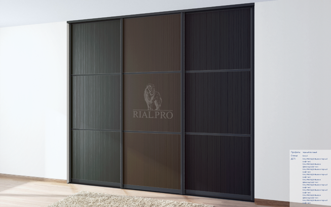 Плита МДФ фьюжн черный (софт тач)