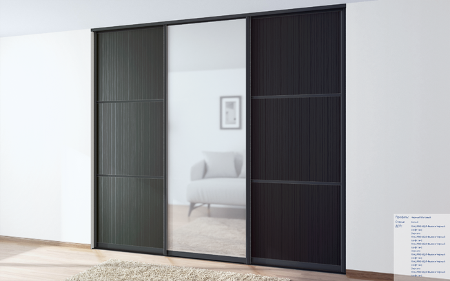 Плита МДФ фьюжн черный (софт тач)