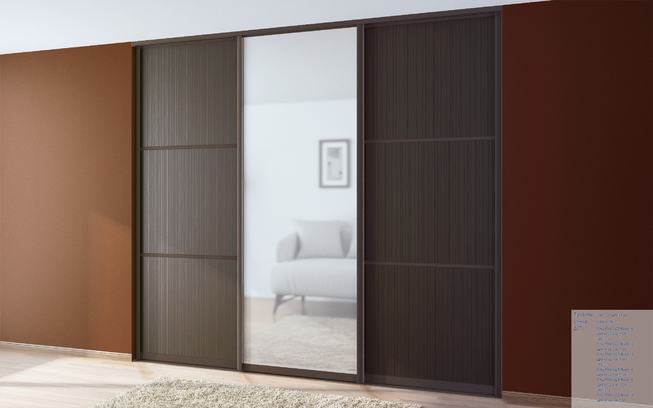 Плита МДФ фьюжн шоколад (софт тач)