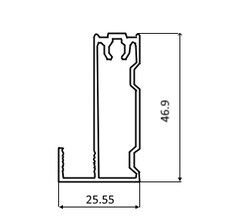 KO081 Горизонтальный верхний профиль
