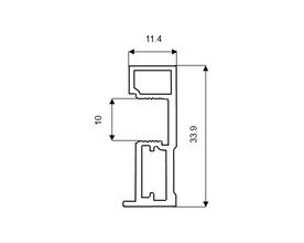 KO01 Профиль-ручка (асимметричная)