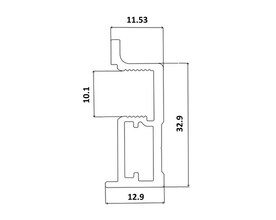 KO03 Профиль-ручка (асимметричная)