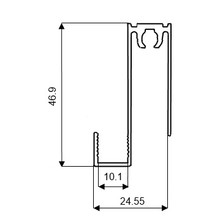 KO07 Горизонтальный нижний профиль