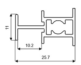 KO09 Горизонтальный межсекционный профиль