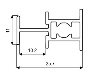 KO09 Горизонтальный межсекционный профиль
