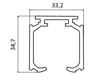 PU011 Верхний ходовой профиль