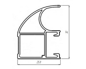 KR01 Профиль-ручка (асимметричная)
