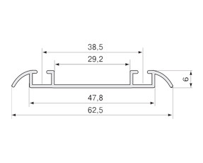 KR05 Ходовой двойной профиль
