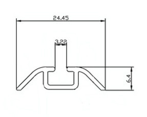 KR06 Ходовой одинарный профиль