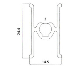 KR09 Горизонтальный межсекционный профиль