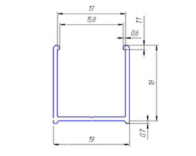 KR101 П-образный профиль