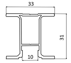 KR125 Профиль-ручка (симметричная)