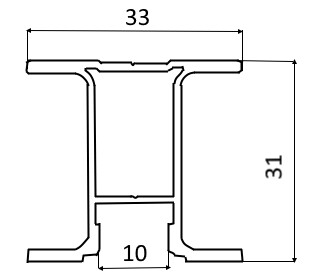 KR125 Профиль-ручка (симметричная)