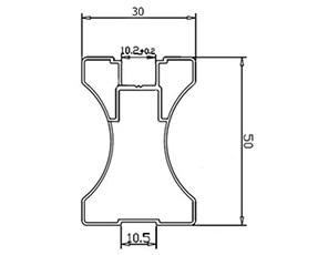 KR300N Профиль-ручка (симметричная)