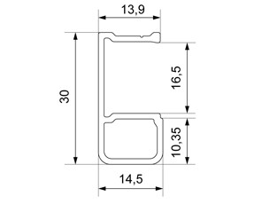 RP01 Профиль-ручка