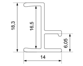 RP08 Разделитель ДСП-стекло