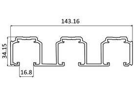 KS01-3 Ходовой трек 3 двери